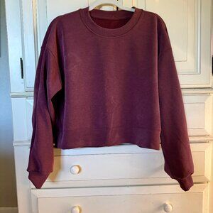 Lululemon Perfectly Oversized Cropped Crew *Softstreme